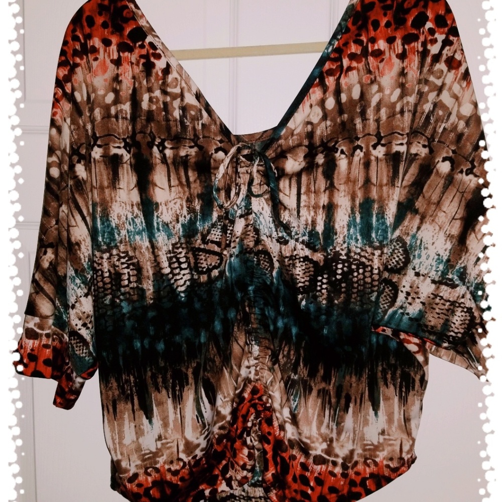 Drawstring back blouse - Picture 2 of 2